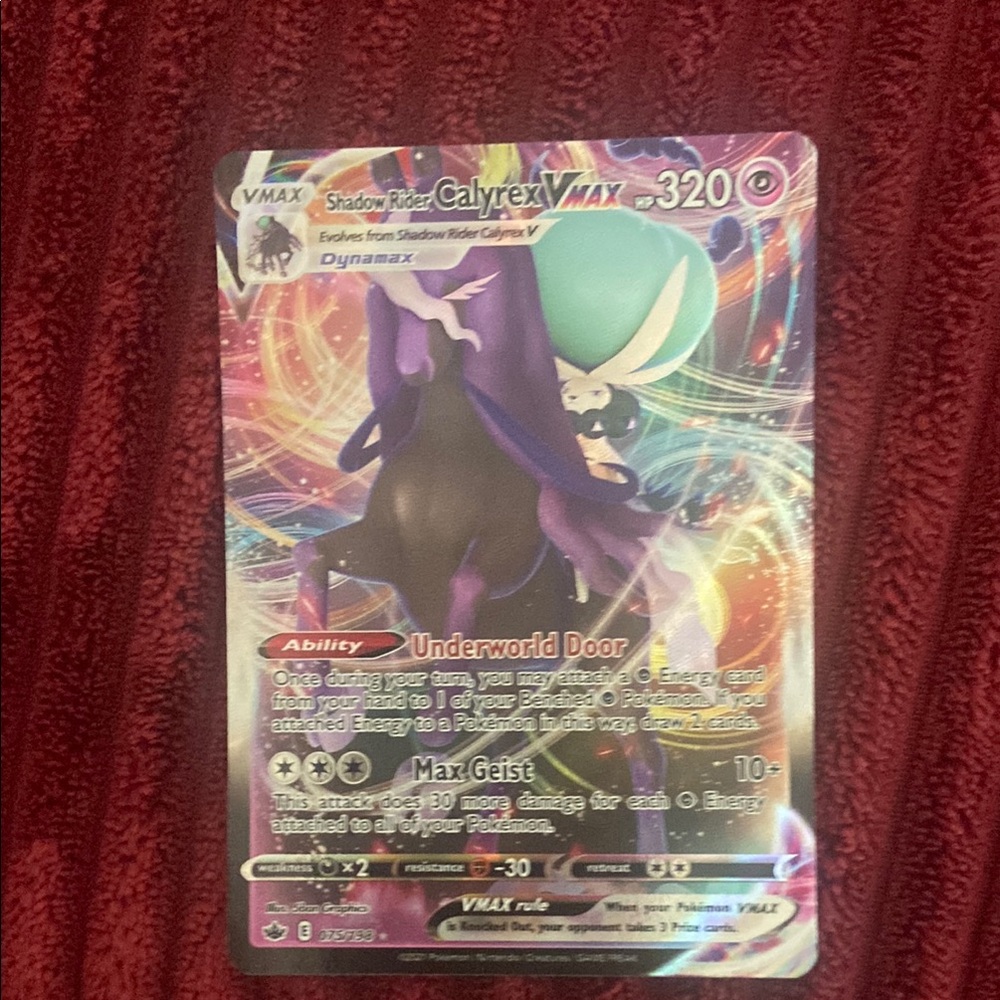 Shadow Rider Calyrex VMAX Pokémon Card